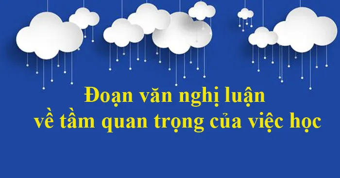 Văn mẫu lớp 12: Đoạn văn nghị luận về tầm quan trọng của việc học (Dàn ý + 13 Mẫu)