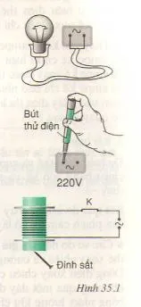 Vật lí 9 Bài 35: Các tác dụng của dòng điện xoay chiều – Đo cường độ và hiệu điện thế xoay chiều