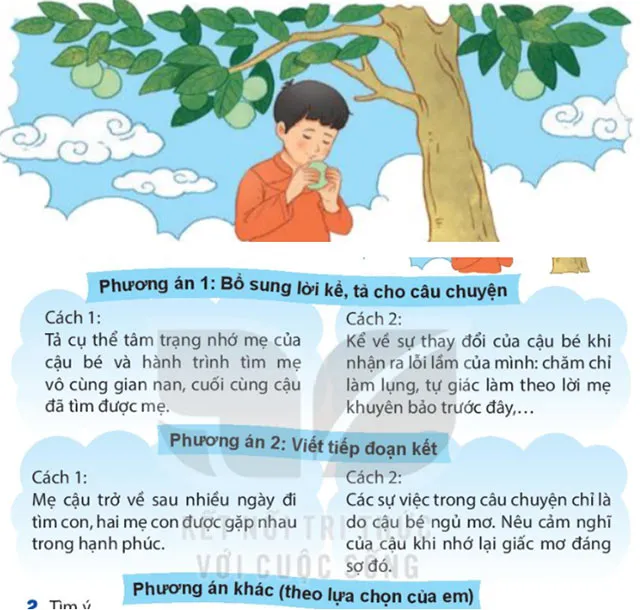 Viết: Tìm ý cho đoạn văn tưởng tượng – Tiếng Việt 4 Kết nối tri thức