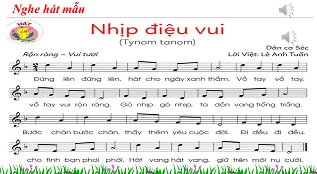 Bài giảng điện tử môn Âm nhạc 3 sách Cánh diều (Cả năm)