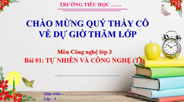 Bài giảng điện tử môn Công nghệ 3 sách Cánh diều (Cả năm)