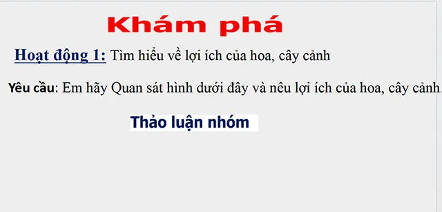 Bài giảng điện tử môn Công nghệ 4 sách Cánh diều (Cả năm)