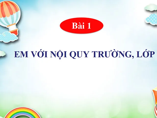 Bài giảng điện tử môn Đạo đức 1 sách Cánh diều (Cả năm)