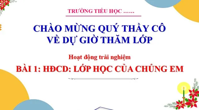 Bài giảng điện tử môn Hoạt động trải nghiệm 3 sách Cánh diều (Cả năm)