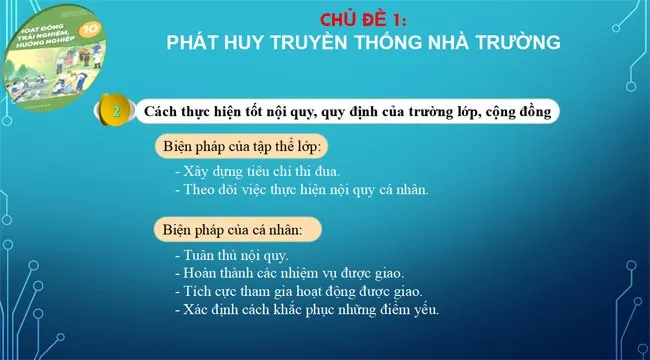 Bài giảng điện tử môn Hoạt động trải nghiệm hướng nghiệp 10 sách Kết nối tri thức với cuộc sống