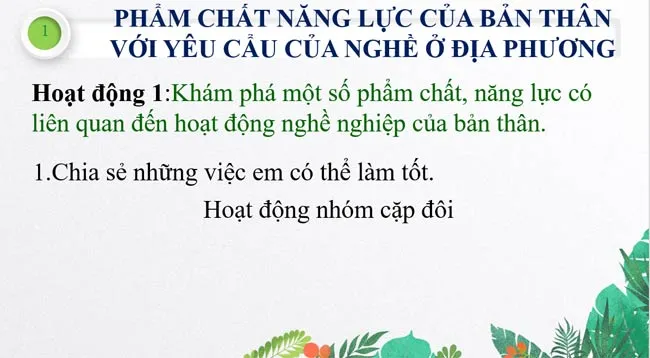 Bài giảng điện tử môn Hoạt động trải nghiệm hướng nghiệp 7 sách Kết nối tri thức với cuộc sống