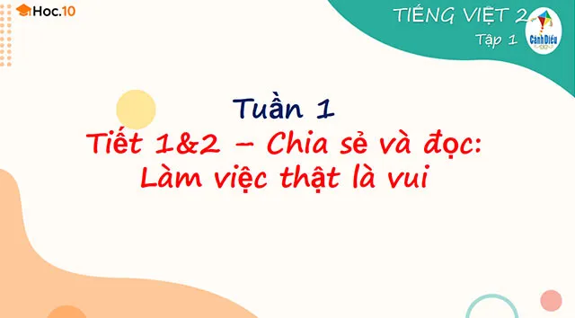 Bài giảng điện tử môn Tiếng Việt 2 sách Cánh diều (Cả năm)