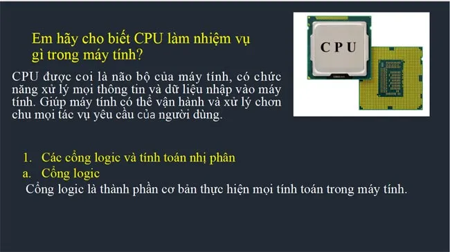 Bài giảng điện tử môn Tin học 11 sách Cánh diều