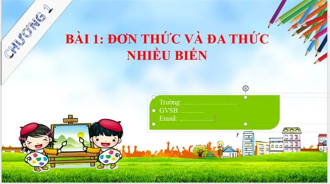 Bài giảng điện tử môn Toán 8 Sách mới (Cả năm)