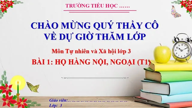 Bài giảng điện tử môn Tự nhiên và xã hội 3 sách Cánh diều (Cả năm)