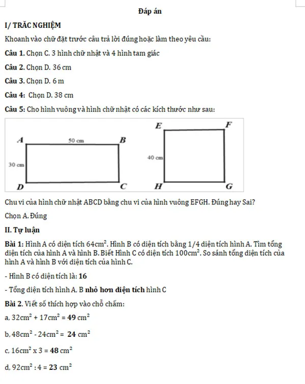 Bài tập cuối tuần lớp 3 môn Toán Kết nối tri thức Học kì 2