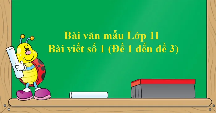 Bài văn mẫu Lớp 11: Bài viết số 1 (Đề 1 đến đề 3)