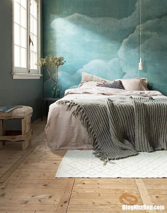 Bí quyết trang trí phòng ngủ lấy cảm hứng từ đám mây cực lãng mạn