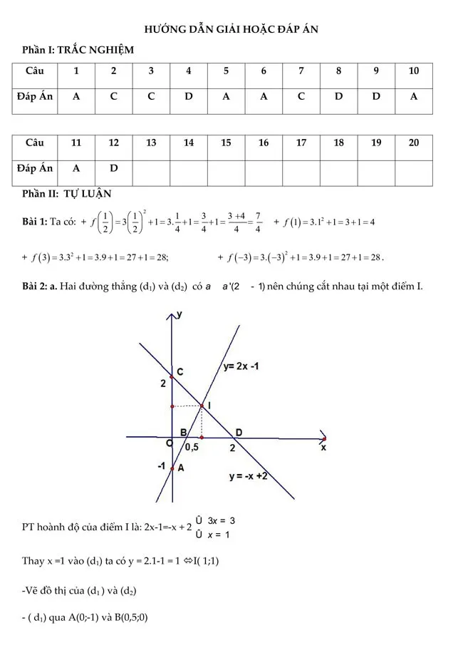 Bộ đề ôn thi giữa học kì 2 Toán 8 sách Chân trời sáng tạo