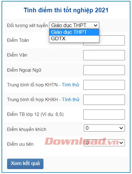 Cách tính điểm tốt nghiệp THPT năm 2023