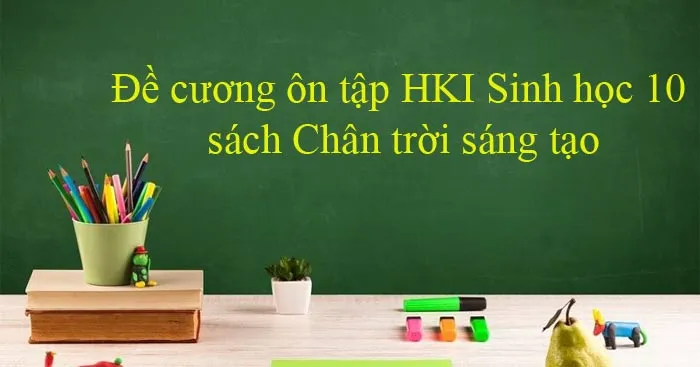 Đề cương ôn tập học kì 1 môn Sinh học 10 sách Chân trời sáng tạo