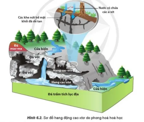 Địa lí 10 Bài 6: Ngoại lực và tác động của ngoại lực đến địa hình bề mặt Trái Đất