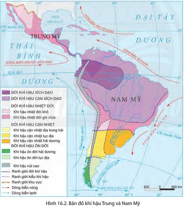 Địa lí 7 Bài 16: Thiên nhiên Trung và Nam Mỹ