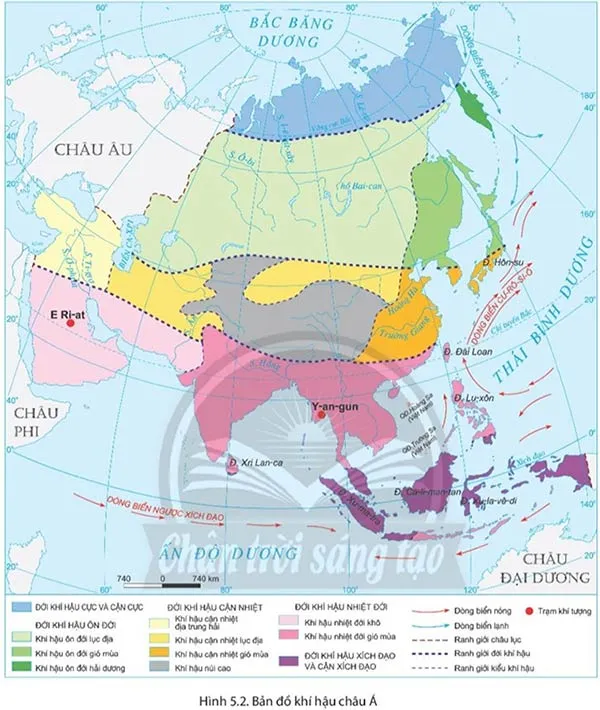 Địa lí 7 Bài 5: Thiên nhiên châu Á