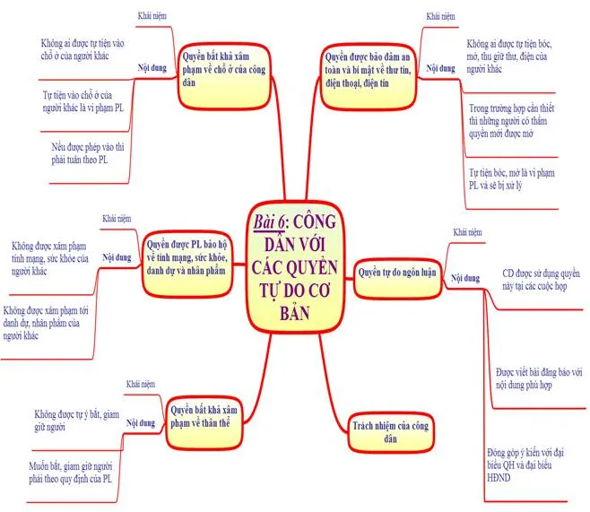 GDCD 12 Bài 6: Công dân với các quyền tự do cơ bản