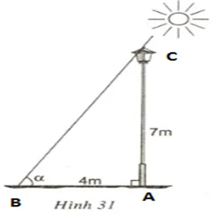 Giải Toán 9 Bài 4: Một số hệ thức về cạnh và góc trong tam giác vuông