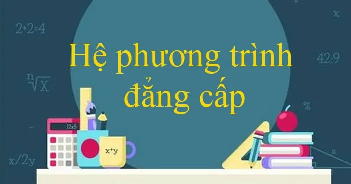 Hệ phương trình đẳng cấp: Cách giải, bài tập