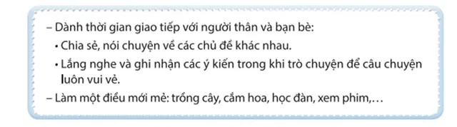 Hoạt động trải nghiệm 6: Chăm sóc cuộc sống cá nhân