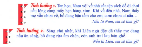 Hoạt động trải nghiệm 6: Em làm việc nhà