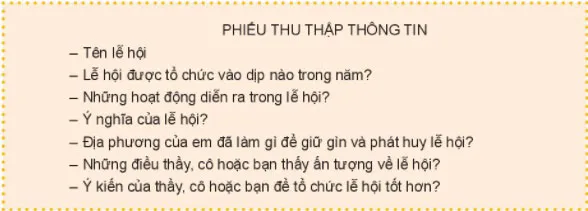 Hoạt động trải nghiệm 6: Truyền thống quê em