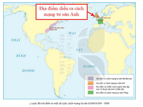 Lịch sử 8 Bài 1: Cách mạng tư sản Anh và Chiến tranh giành độc lập của 13 thuộc địa Anh ở Bắc Mỹ