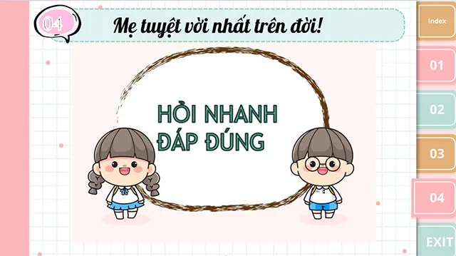 Mẫu PowerPoint sinh hoạt lớp ngày 20/10