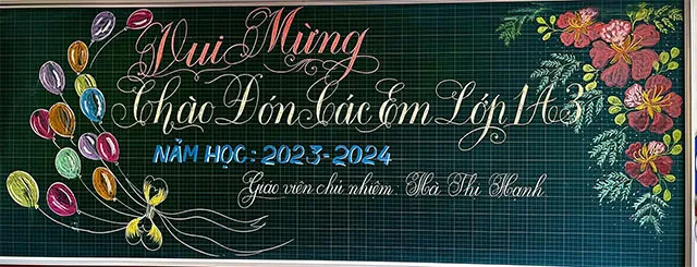 Mẫu trang trí bảng lớp đẹp ấn tượng 2023