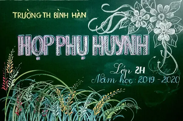 Mẫu trang trí bảng lớp đẹp ấn tượng 2023