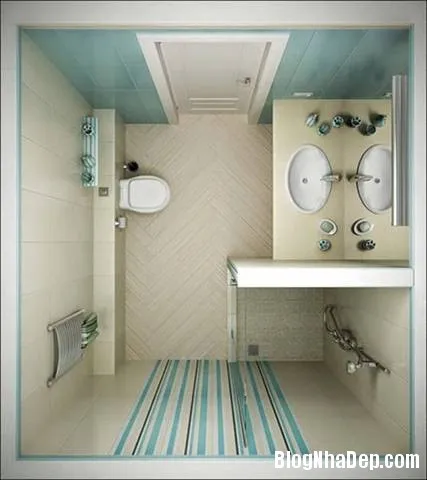 Những cách bố trí thông minh cho phòng tắm nhỏ
