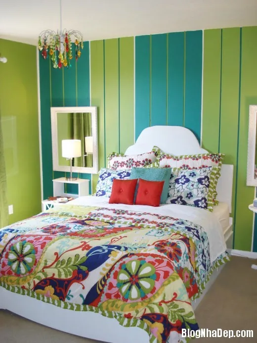 Những phòng ngủ đầy sắc màu & trang trí độc đáo hớp hồn teen