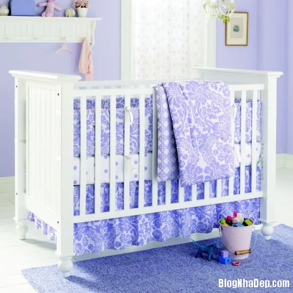 Phòng của bé lãng mạn với sắc tím lavender