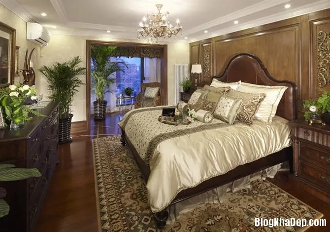 Phòng ngủ phong cách cổ điển châu Âu cực đẹp và sang trọng