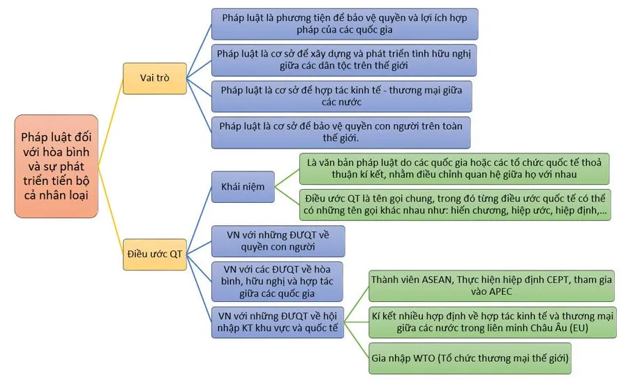 Sơ đồ tư duy môn Giáo dục công dân 12