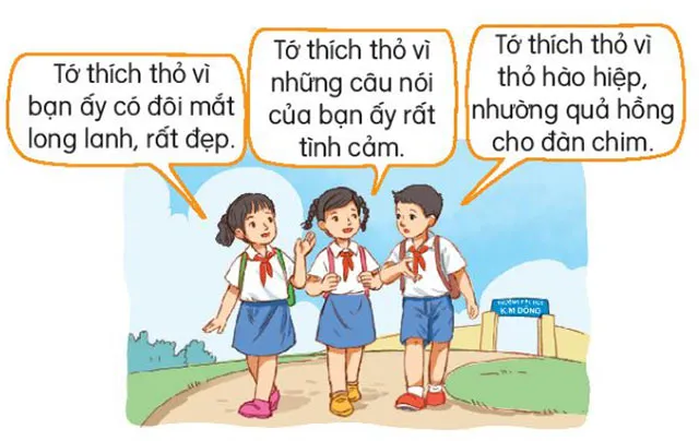 Soạn bài Quả hồng của thỏ con (trang 44)