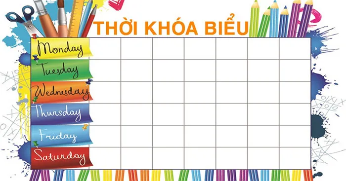 Soạn bài Thời khóa biểu (trang 43)