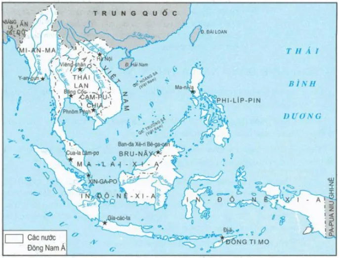 Soạn Sử 9 Bài 5: Các nước Đông Nam Á