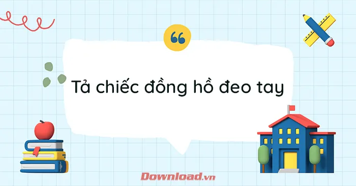 Tập làm văn lớp 5: Tả chiếc đồng hồ đeo tay của em (10 Mẫu)