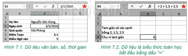 Tin học 7 Bài 7: Tính toán tự động trên trang tính