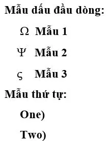 Tin học 8 Bài 8a: Làm việc với danh sách dạng liệt kê và hình ảnh trong văn bản