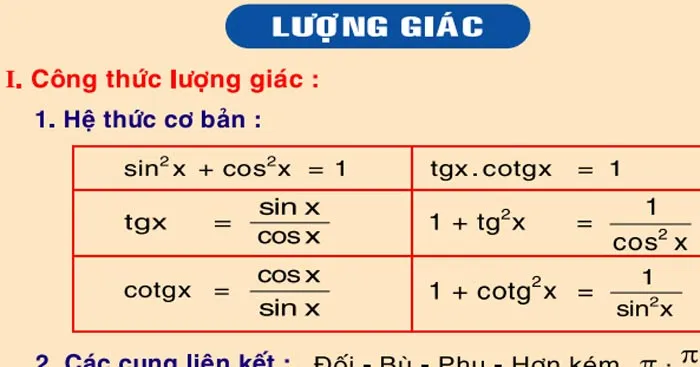 Toán 10 Bài 5: Giá trị lượng giác của một góc từ 0 đến 180 độ