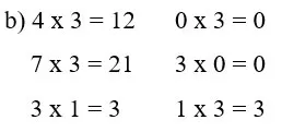 Toán 3: Bảng nhân 3