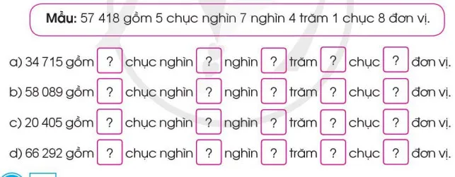 Toán 3: Các số trong phạm vi 100 000 (tiếp theo)