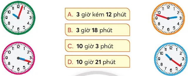 Toán 3: Xem đồng hồ