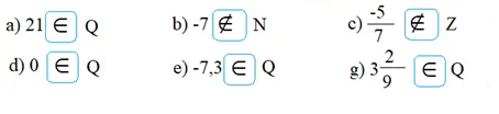 Toán 7 Bài 1: Tập hợp Q các số hữu tỉ