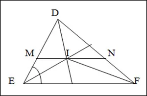 Toán 7 Bài 9: Tính chất ba đường phân giác của tam giác